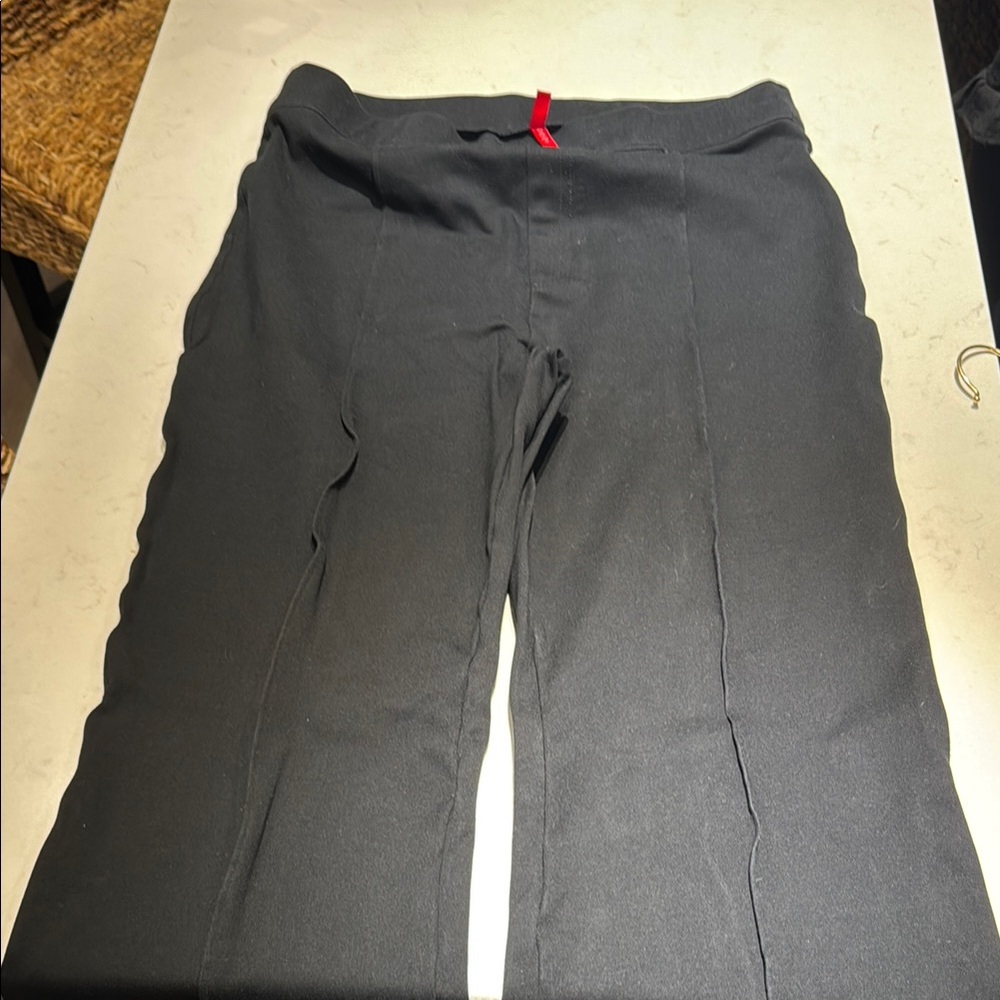 Spanx wide leg black pants